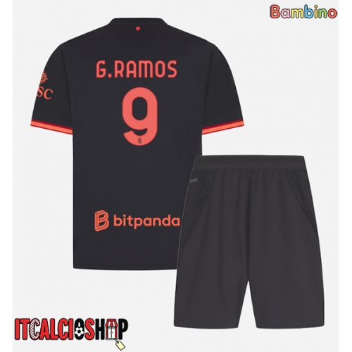 AC Milan Goncalo Ramos #9 Terza Maglia Bambino 2026-27 Manica Corta (+ Pantaloni corti)
